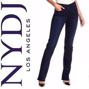 NYDJ Marilyn High Rise Straight Jeans